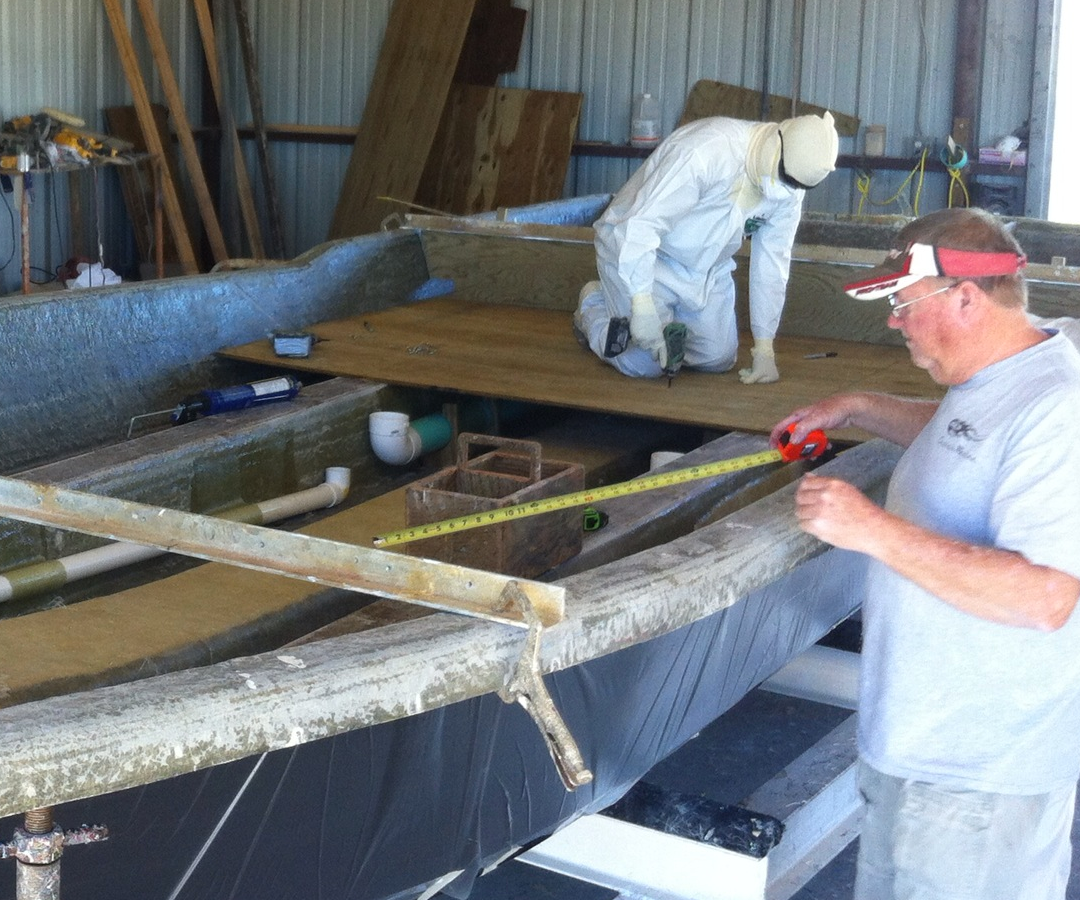 building a haynie bay boat